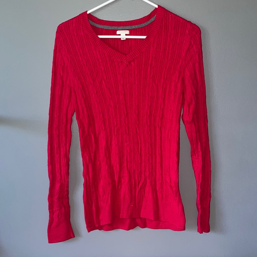 Sonoma red sweater, size M